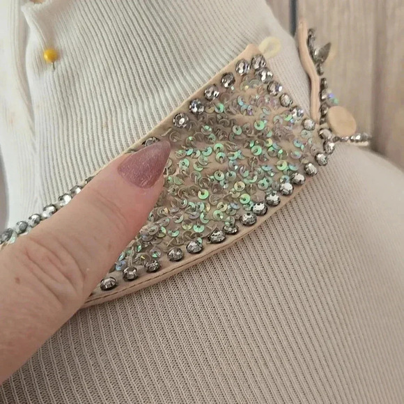 Miss Me by Couture women sparkling holidays top blouse - Picture 11 of 14